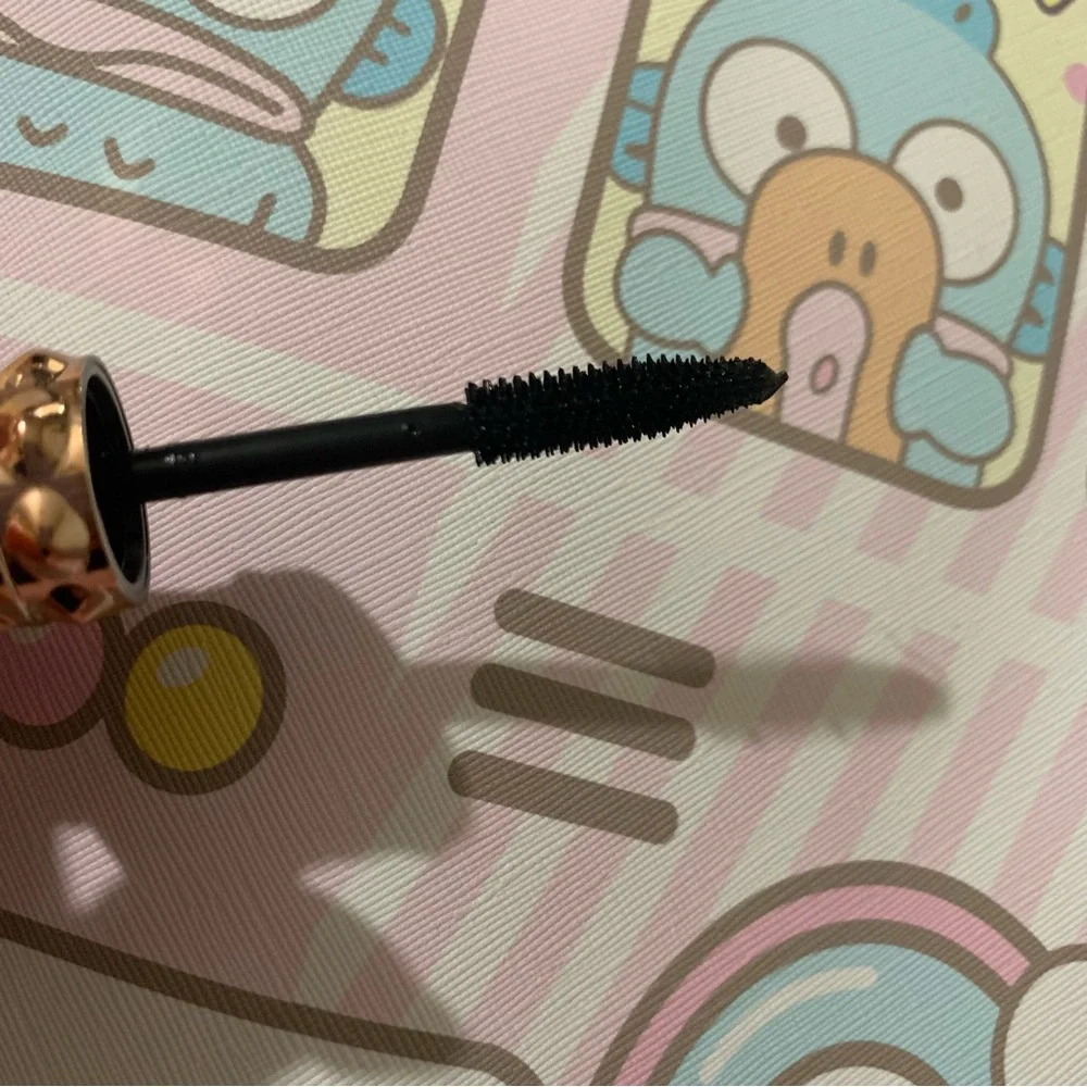 Classic Black Mascara in a Unique Tube Adorned with Pearls and Crystals